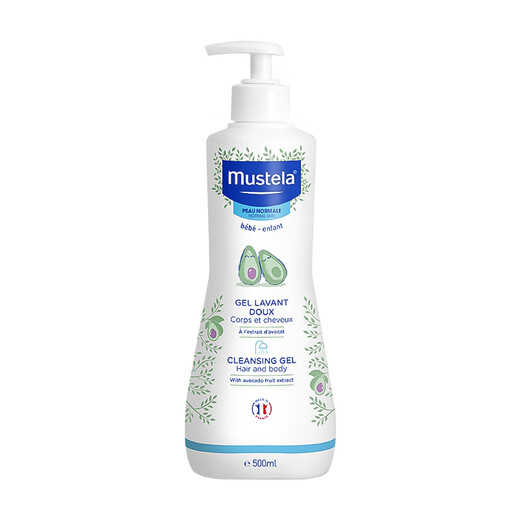 MUSTELA children's shampoo and shower two-in-one 500ml baby shampoo and shower gel imported from France