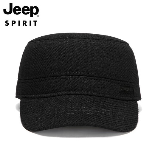 JEEP hat men's autumn and winter warm peaked cap plus velvet thickened winter hat windproof ear protection baseball cap A0146