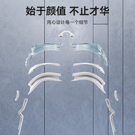 Li Ning (LI-NING) swimming goggles for men and women high-definition anti-fog swimming goggles for adults coated swimming goggles 2766 white