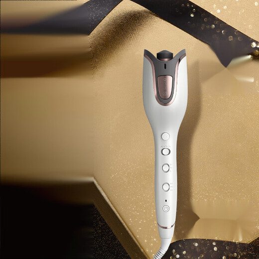 飞利浦（PHILIPS）全自动电卷发棒升级款SenseIQ技术防烫造型25mm?BHB878/15陶 【升级款】全自动卷发棒 白色