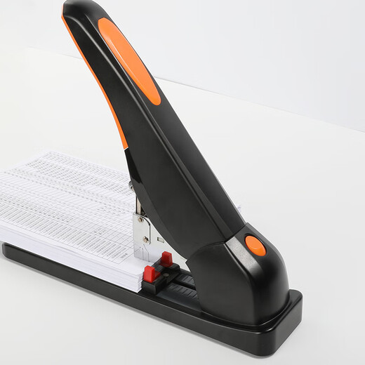 Shanghui heavy-duty stapler office use large heavy-duty thickened 200 pages medium-sized stapler thick-layer long-arm large-sized stapler financial voucher labor-saving large 100 large staplers 1392 Order 50 sheets Random colors