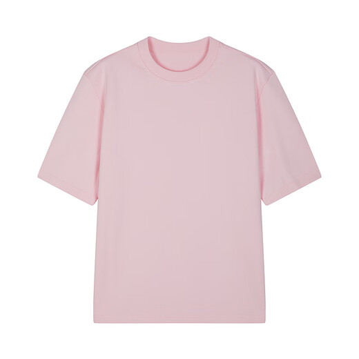 
Sketch men's clothing 2025 spring and summer new product cotton roman cloth round neck loose solid color short-sleeved T-shirt casual 9P1115080 687 light pink L