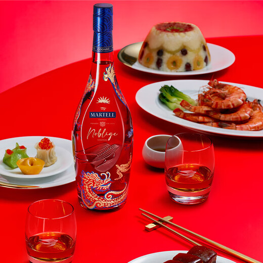 马爹利(Martell)名士VSOP干邑白兰地700m 保乐力加洋酒法国进口送礼礼盒 龙年限定单支 700mL 1瓶