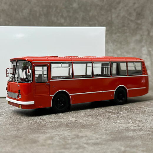 跃纪生DEMPRICE 俄罗斯巴士 Classic Bus 1:43 LAZ 695 公交车客车模型 橘色白条