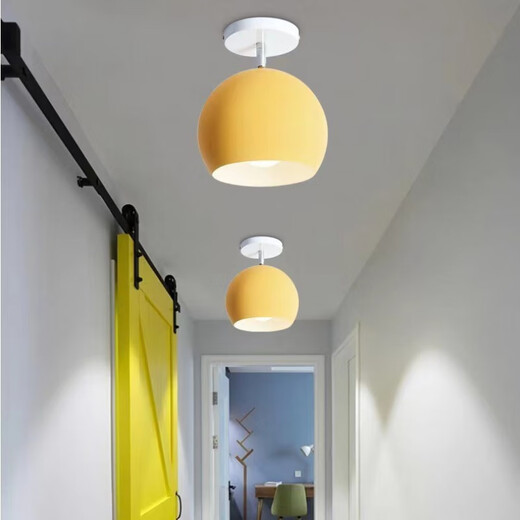 Yilin Nordic Aisle Lighting Modern Creative Personality Entrance Ceiling Balcony Corridor Simple Entry Cloakroom Macaron A Style Classic White + 7 Watt White Light Warm Light Remarks