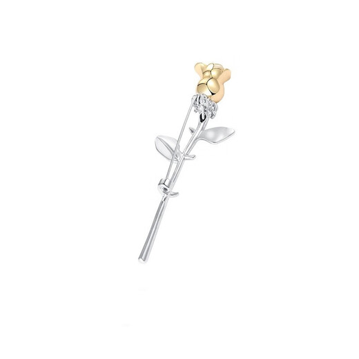 This rose brooch for men's suits, high-end corsage badge, coat brooch, fashionable peaked collar clothing matching rose brooch
