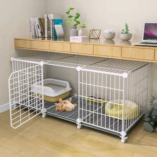 Shantou Lincun cat cage with toilet villa extra large free space indoor empty cage cattery household three-story small large single-story 1053535 hot-selling model luxury model cat litter box + cat litter scoop + cat