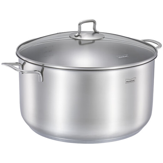 Momscook stainless steel steamer steamer 304 two-layer steamer double bottom thickened gas induction cooker universal soup pot steamer dual-purpose (MT32ST) double-layer steamer 32cm