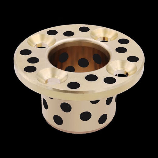 MPSZ6/8/10/12 copper alloy graphite copper sleeve wear-resistant oil-free bushing thrust flange self-lubricating bearing MPSZ 8-10 (28*3/8*12*10)