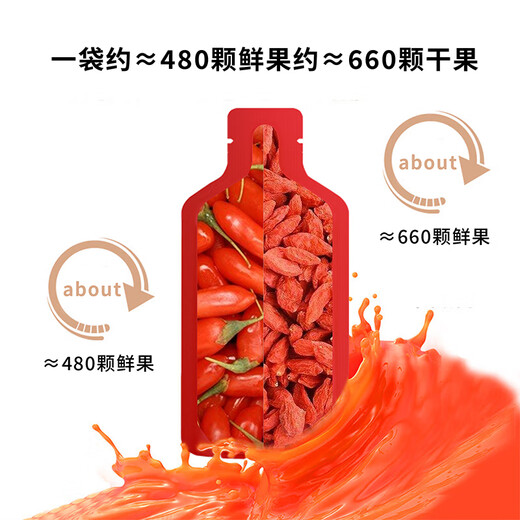 Jingyi OCC Ningxia Red Wolfberry Slurry Liquid NFC Juice No Additive Gifts for Elders Portable Pack 300ml
