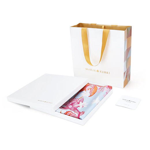 Maria Gucci birthday gift square scarf for mother 100% mulberry silk shawl with elder silk scarf female gift box floral powder