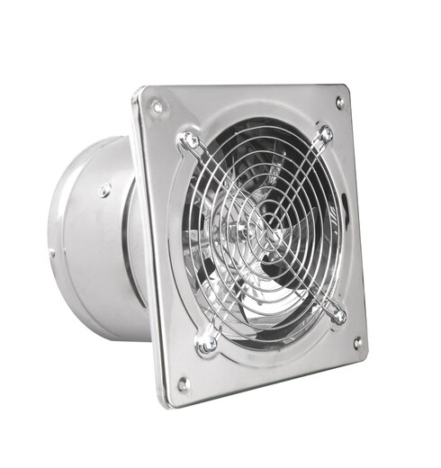 Gujia large suction stainless steel exhaust fan bathroom kitchen fume toilet indoor window ventilation fan white 12 inch opening 300mm