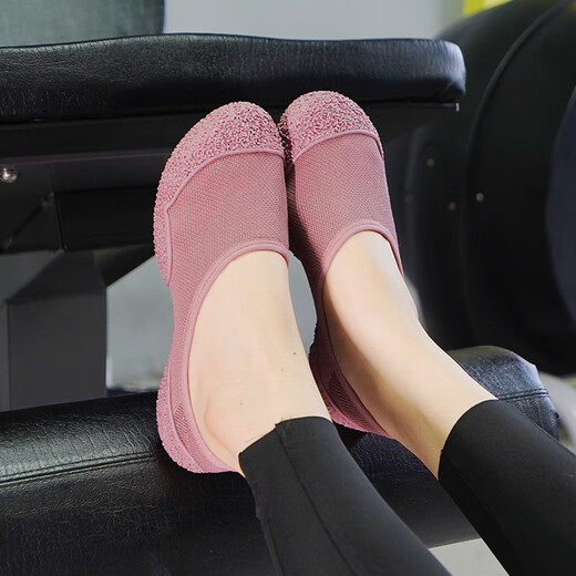 XKA Smart Yoga Pilates Special Silent Indoor Fitness Sports Shoes Ultra-light Shock Absorbing Anti-Slip Soft Sole Skipping Rope Exercise Red Bean Paste Smart Size 36-37 One Size Small