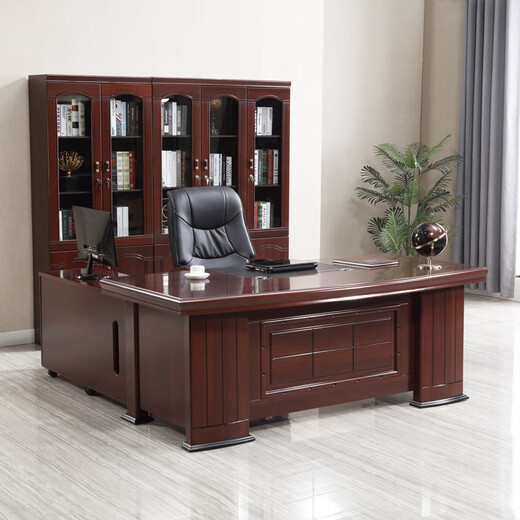 Asana boss desk executive desk president desk single supervisor desk manager office desk and chair combination simple modern office furniture 1.6m desk single table