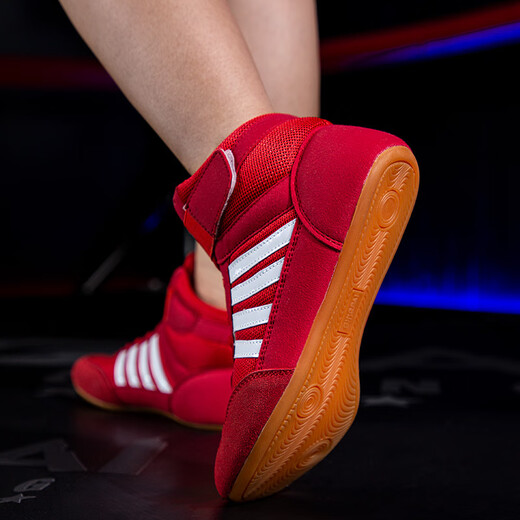 
Competition children's boxing shoes for men and women children physical training fighting Sanda wrestling shoes wear-resistant breathable indoor adult martial arts Four-bar 2S blue [wear-resistant, non-slip, breathable] 37