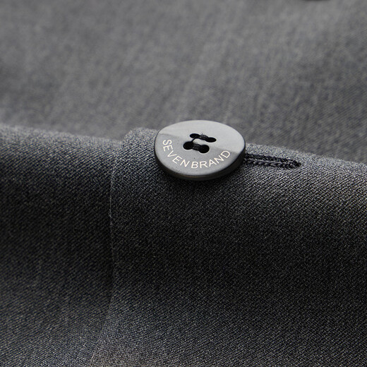 Qipai suit men's spring and summer new style wool warm suit dress far infrared heat storage 0100 medium gray 46 (170)