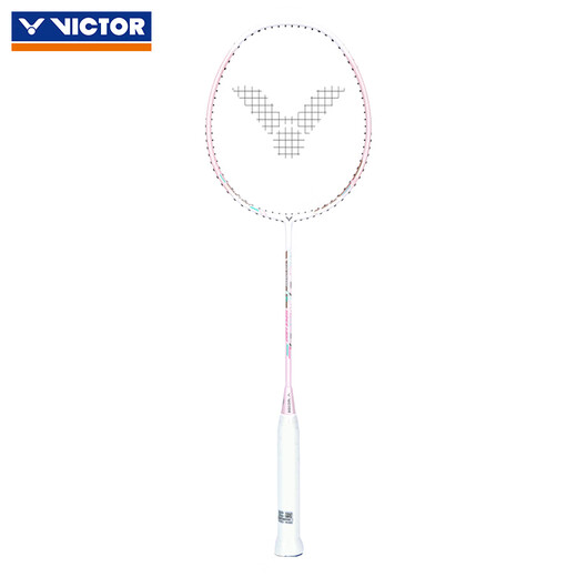 VICTOR victory badminton racket full carbon challenger 9500 ultra-light carbon fiber small hammer offensive single shot big hammer ultra-light and high-looking TK-8LY cherry blossom powder 5U (75-79.9 g)