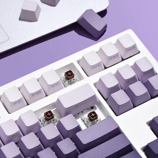 Belly spirit mk870pro blackberry side engraving mechanical keyboard Bluetooth wired wireless customized computer game silent office [three mode] white surface Pro + faint fragrance side engraving MX fast silver axis [trigger fast] 87 keys