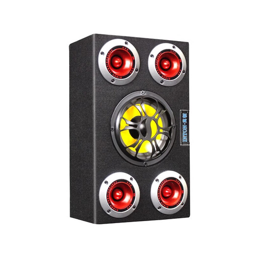 英顿车载低音炮汽车专用影响蓝牙音箱家用通用高音质立体环绕大功率大音量重低音炮车载音响功放一体机 英顿5寸5喇叭方形带蓝牙 官方标配