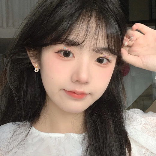 Six-piece set of bow imitation pearl earrings for women, small and exquisite cat's eye stone love earrings set for birthday gift, silver, six team outfit