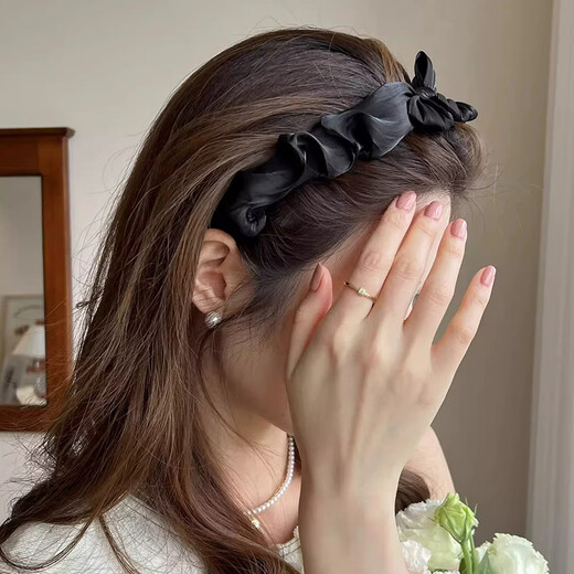 Chimera (CHIMERA) Pearlescent Bow Headband Women's Headband High-Skull Hairpin Bangs Pressed Hair Accessories Headband Girl's Birthday Gift