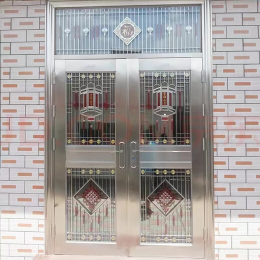 JRB Jiaruibao steel door villa door entrance door double door stainless steel courtyard door opposite living room rural self-built house door double door style 1