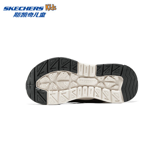 Skechers children's autumn and winter outdoor warm sports shoes boys' air cushion high-top cotton shoes casual boots 406429L chocolate/orange/CHOR 31