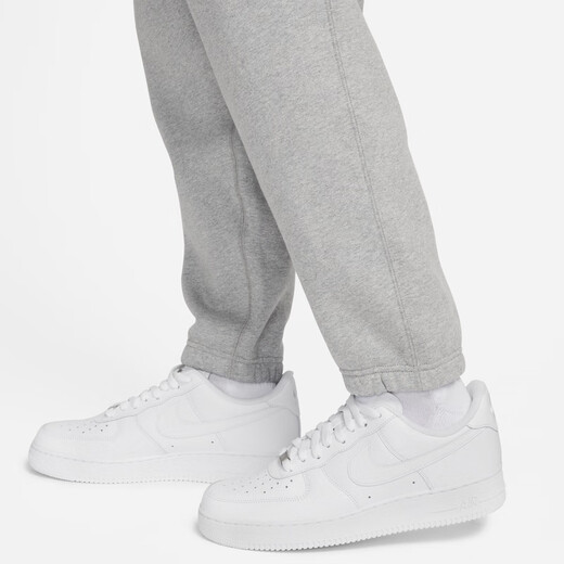 Nike (NIKE) official men's fleece trousers and sweatpants knitted loose casual embroidered personality soft DX1365 063 color dark gray/white XL