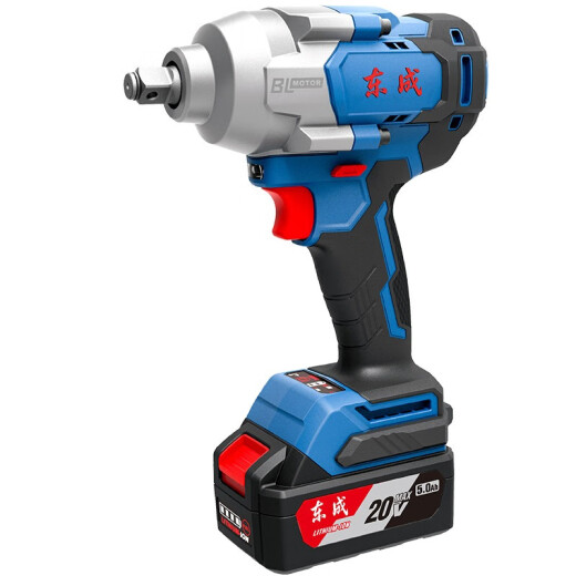 Dongcheng DCPB698 electric wrench large torque charging impact wrench brushless lithium battery air cannon sleeve electric wrench DCPB698EM-4.0Ah single electric + sleeve gift bag