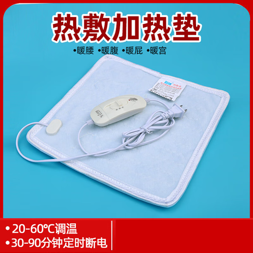 YWZR Trendy Care Appliance Hot Compress Electric Heating Pad Small Electric Heating Blanket Shoulder Back Warm Palace Knee Relief Menstrual Period Silicone High Temperature Heating Pad Physiotherapy 30*30 High and Low Grade Hot Compress Pad with Cover