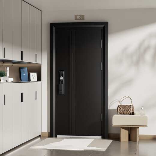 
OUDILE thickened zinc alloy grade A security door entry door + aviation aluminum foil filling + smart door fingerprint lock mother door Fully automatic intelligent lock 2050*1050/2150*960