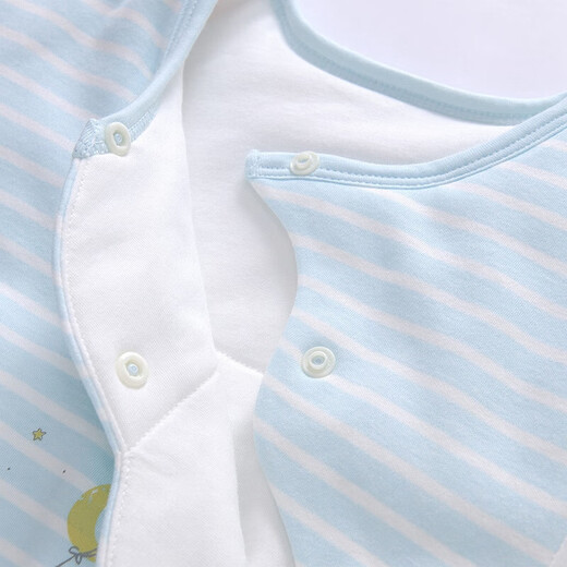 Ying's YEEHOO Einkaufszentrum im gleichen Stil Ying's Neugeborenen-Schlafsack ohne Beine, langärmelige Anti-Kick-Steppdecke, weiche Bettwäsche, Herbst- und Winterstil, Weidenblau, empfohlen 10–14, 95 x 41 cm (empfohlene Höhe 100–110 cm)