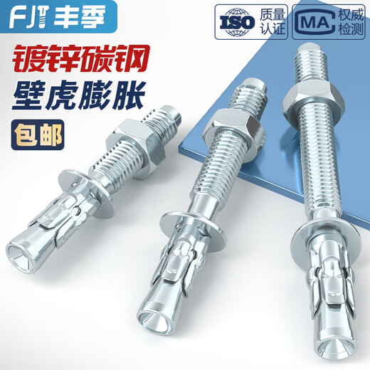 Fengji galvanized high-strength and powerful car repair expansion screws gecko pull bolts for elevators M8M10M12M16M20 carbon steel galvanized M14*150-5 pcs