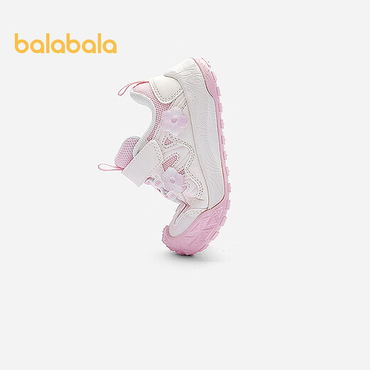 Balabala shopping mall same style baby stable shoes girls mesh shoes breathable 2025 spring and autumn new shoes dream pink 60301 24