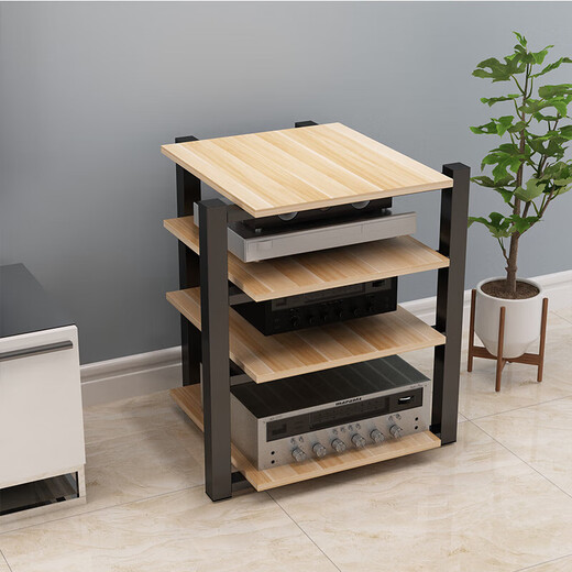 Amplifier cabinet cabinet audio cabinet power amplifier rack audio stand speaker tripod TV cabinet shock-absorbing HIFI audio-visual cabinet Three-layer pure steel frame can be equipped with your own panels