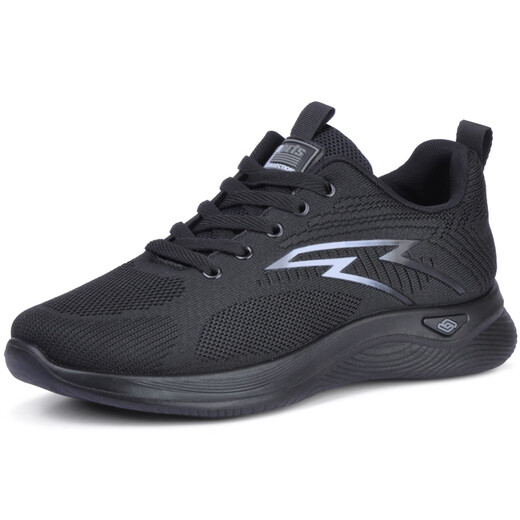 Mengxi zapatos de primavera y otoño zapatos para hombres en verano transpirable y anciano zapatos deportivos casuales de malla calzado negro zapatos de tela zapatos de tela para hombres A15-6621 negro (primavera y otoño) 45