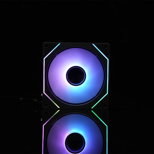 丛林豹棱镜4代pro升级棱镜4代MAX水冷12CM机箱风扇正反向ARGB神光同步PWM温控制器集线  棱镜4代MAX【黑色反叶】无限镜升级