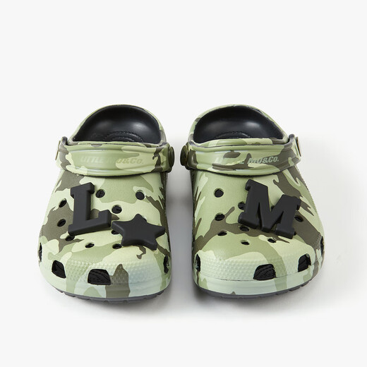 Little MO&Co. Children's Clothing New Men's and Women's Crocs Sandals Slippers Breathable Children's Shoes Children's Shoes Classic Camouflage Color 35 Inner Length 22.5cm