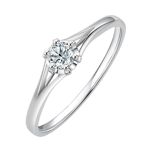 Saturday blessing 18k gold diamond ring female vows love proposal diamond ring KGDB021074 about 8 minutes 15th birthday gift