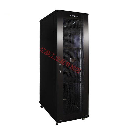 Rekasen server cabinet K1-6042 thickened standard 19 inches 600*1000*2000 national multi-warehouse direct factory supply standard 2 meters 4 K1-6042S black front and rear double mesh doors 60x120x205cm