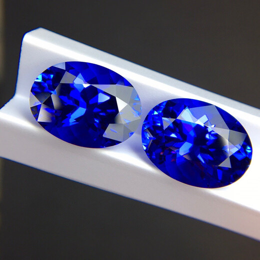 Jade 10.01 carat natural tanzanite loose stone earrings set with 18k gold and diamond women's earrings, a pair of 10.01 carats 5.07+4.94 earrings