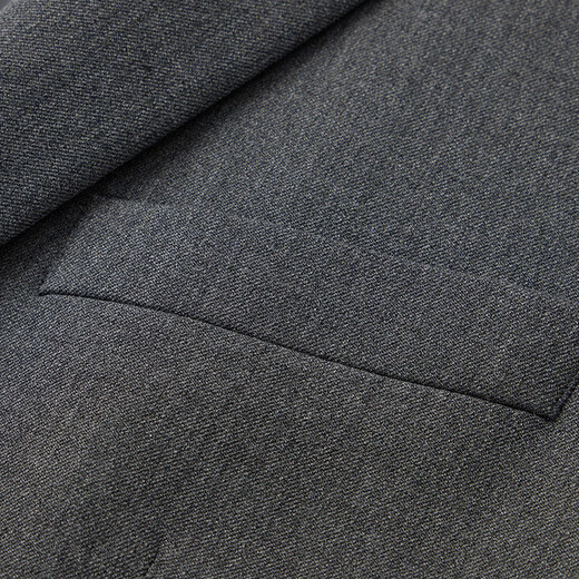 Qipai suit men's spring and summer new style wool warm suit dress far infrared heat storage 0100 medium gray 46 (170)