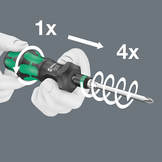 WERA 816RA 826T 813R 817R FAST DEALDRIR RANIGE 4X СКОРОСТЬ ПЕРЕКТА ОТВЕРКА 050 050 05057480001 (826T) Квартиральная скорость быстро
