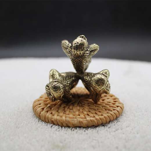 DSF Pure Copper Ornaments Three No Monkeys Do Not See, Talk, No Listen Office Study Desktop Paperweight Ornaments Small Tea Pet Copper Art Three No Monkeys