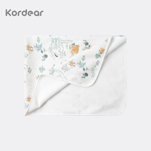 Kordear baby changing pad waterproof and breathable children's baby pure cotton washable mattress menstrual period sheet watercolor squirrel 70*90