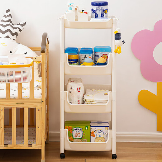 WORTHBUY bedside hanging basket children's bedside storage bag baby playpen diaper table storage box baby diaper hanging bag hanging basket large with hanger