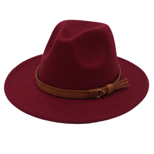 Oppenheimer Hat Fedora Fedora Hat Men's and Women's British Style Jazz Hat Big Brim Retro Gentleman Top Hat Dark Gray l59-62cm