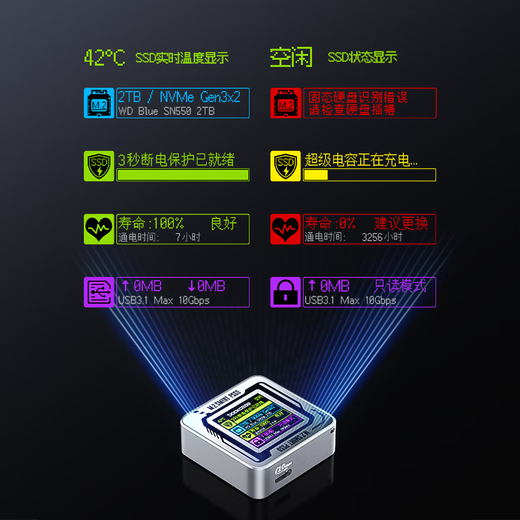 DOCKCASE多凯斯2230硬盘盒移动固态M.2 NVMe外置硬盘盒子电子尿袋SSD读取器适用iPhone17 Pro笔记本扩容