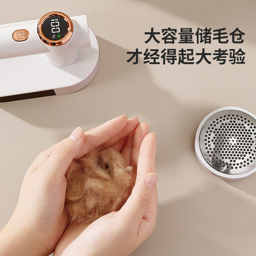 LYNN hair ball trimmer, hair ball remover, clothes pill remover, suction shaving ball remover, large capacity hair storage bin, hair stick device