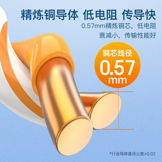 Akihabara super sixth gigabit dual shielding network cable CAT6A 10 Gigabit pure copper QS6165CT305 meters box Q2605 Class 7 cat7 dual shielding (QS6172C) orange 305 meters